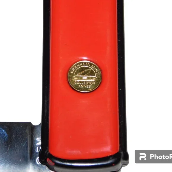 Franklin Mint Collector Knife, Texaco Gas Pump, With Padded Pouch